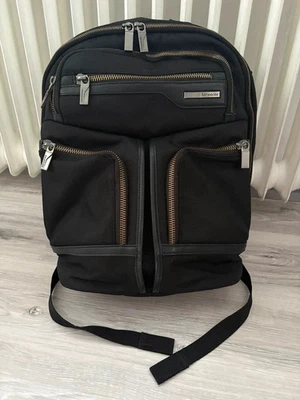 Rucksack Schwarz Samsonite Stoff Gold Laptop Reißverschluss GT Supreme - Bild 1 von 4