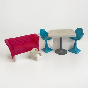 Mattel Barbie Dream House 2015 Sofá Sillas Mesa Muebles Lote de Repuesto - Imagen 1 de 10