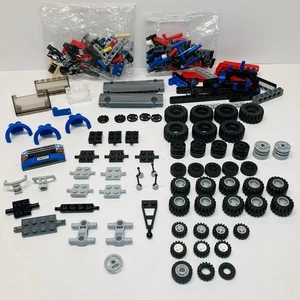 Lego 100+ Pcs Vehicle Car Parts Tires Wheels Windshield Technic Incomplete Sets - Picture 1 of 14