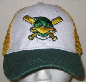 Gorra de béisbol de ligas menores de 3 colores con logotipo de murciélagos cruzados de Madison Mallards - Imagen 1 de 2