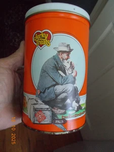 Jerky Treats Tin with Norman Rockwell 1924 Painting "Pals" - Picture 1 of 6