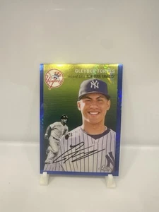 2023 Topps Chrome Platinum Anniversary #304 Gleyber Torres Blue Prism Refractor - Picture 1 of 2