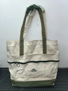 Lands End Vintage Tote Bag 14”x12”x6” Distressed - Picture 1 of 21