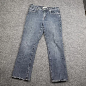 Jeans donna Chico's Platinum taglia 1 corto blu denim gamba dritta elasticizzato - Foto 1 di 13