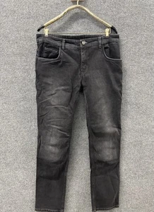 Jeans Street & Steel Oakland Uomo Tg 34 Nero Moto Equitazione Denim Richmond - Foto 1 di 21