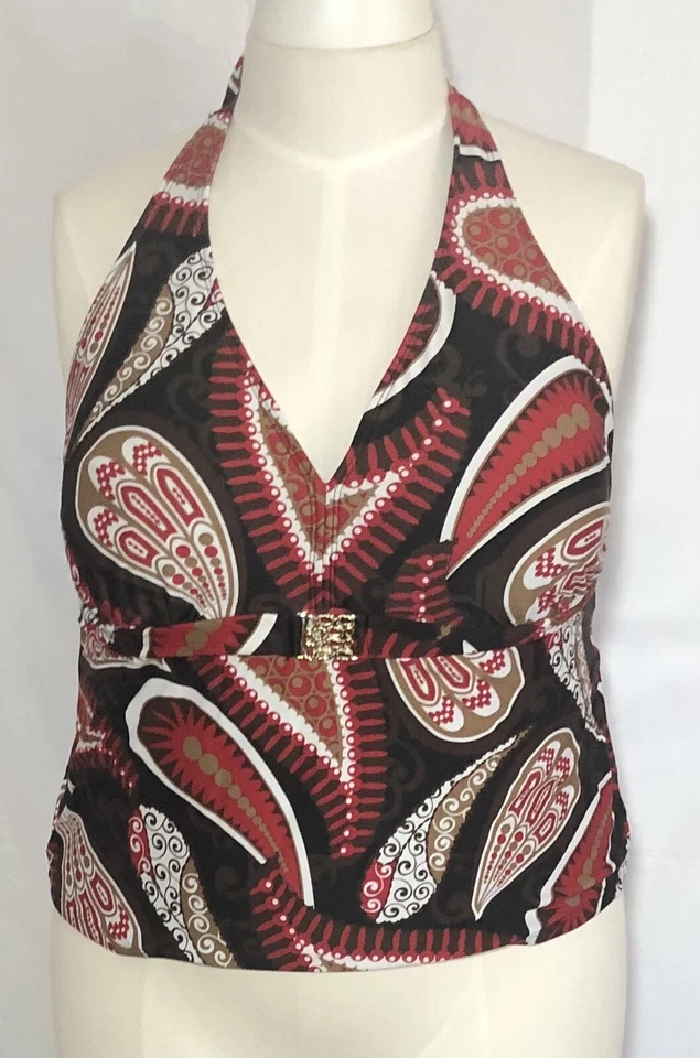 Faded Glory Paisley Traje de baño multicolor Tankini talla 2X Foto 1 de 3