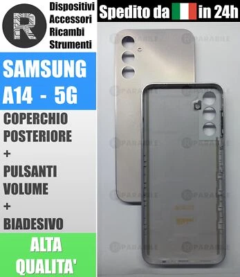Coperchio Scocca Copri Batteria Posteriore ARGENTO Samsung Galaxy A14 5G A146 - Immagine 1 di 2