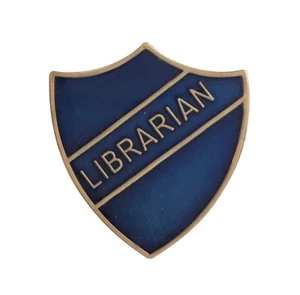 Librarian Blue Pin Badge For Schools - Picture 1 of 2