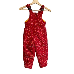Hanna Andersson Insulated snow overalls, Red colorful Size 4/ 100 - Picture 1 of 6