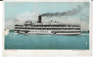 "Columbia" Steamship unposted postcard undivided unused 1900's - Bild 1 von 2