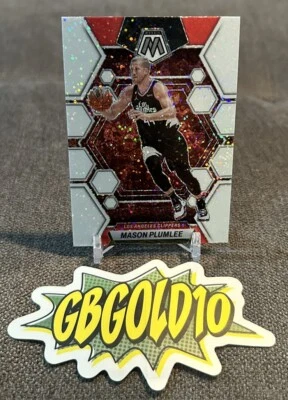 2022-23 Mosaic Basketball Mason Plumlee White Sparkle SSP - Image 1 of 2