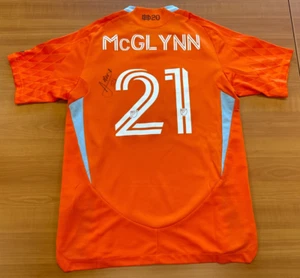 Jack McGlynn Houston Dynamo Autographed Game Worn Used MLS Jersey 5/24/25 USMNT - Picture 1 of 9