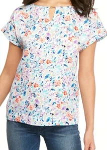 The Limited Womens Plus Size 2X Zachary's Cove Cap Sleeves Print Top Floral NWT - Picture 1 of 2
