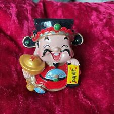 CAI CHEN FENG SHUI CHINESE PAINTED RESIN FIGURE ~ GOD OF FORTUNE ~ PROSPERITY