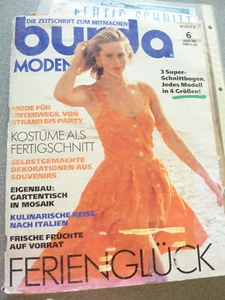 Burda Moden Heft 6 Juni 1992 mit Anleitung und Schnittmusterbögen - Bild 1 von 9