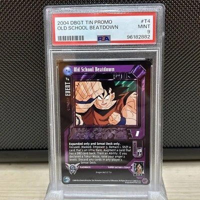 2004 DBGT SUPER SAIYAN GOKU OLD SCHOOL BEATDOWN TIN PROMO FOIL PSA 9 GOKU - Image 1 of 4