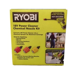 Ryobi EZCLEAN Power Cleaner Chemical Nozzle Kit Pressure Washer Accessories 7pc - Picture 1 of 14