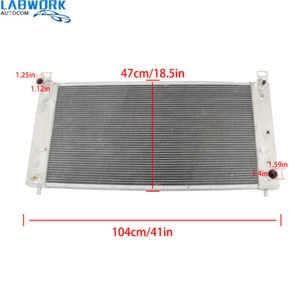 3 Row Radiator CU2370 For Chevy Silverado 1500 2500 Suburban 4.8L 5.3L 6.0L - Picture 1 of 12