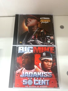 2x Mixtape Mix CD Lot DJ Trigga Jadakiss Freestyles & Big Mike 50 vs Kiss RARE - Picture 1 of 3