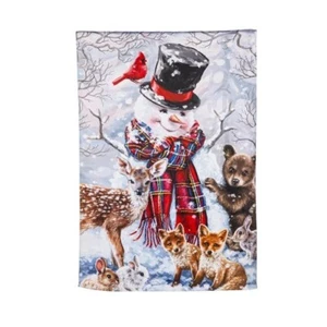 Forest Friends 13S10634 Evergreen SUEDE HOUSE Flag 28" x 44" - Picture 1 of 1