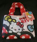 Hello Kitty Foldable Shopping Bag Grocery Eco-friendly Tote NEW