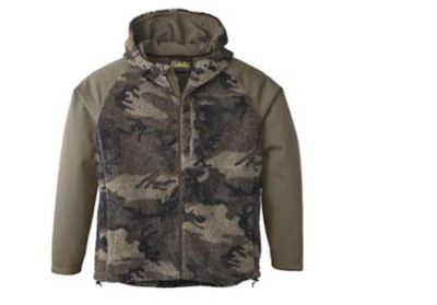 Cabela's Men's Berber Fleece Hybrid Jacket Outfitter Brown Camo Hunting Jacket - Image 1 of 4