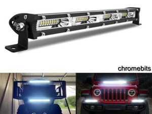 Barra de luz LED ultra delgada de 13"" lámpara nocturna haz puntual todoterreno 4x4 SUV ATV 12-24V - Imagen 1 de 12