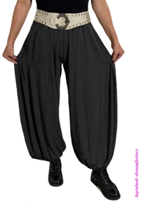 MYO-Lagenlook weite Ballonhose Kellerfalte antrazith-meliert 46 48 50 52 54 56 - Bild 1 von 8