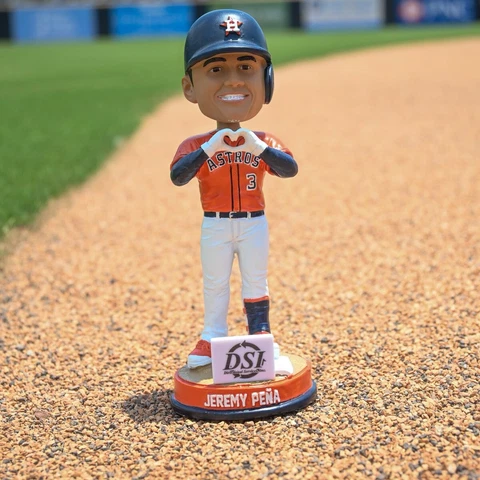Jeremy Pena Houston Astros Heart Hands Bobblehead SGA Given Out By The Woodpecks Cover