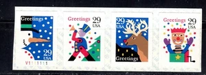 #2799-2804  1993 29-cent  Contemporary Christmas se-tenant strip of 4 MNH - Picture 1 of 1