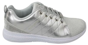 Philipp Plein SPORT Shoes Gisella Sneakers Silver Polyester EU36 /US5.5 RRP $500 - Picture 1 of 10
