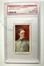 1909 E95 Philadelphia Caramel baseball Johnny Evers HOF Chicago Cubs PSA 1