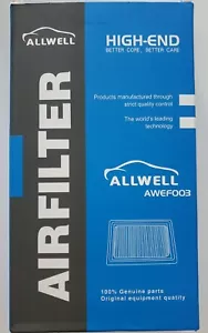 Allwell AWEF003 Engine Air Filter Fits Toyota Highlander Hybrid Lexus ES300h NOB - Bild 1 von 2