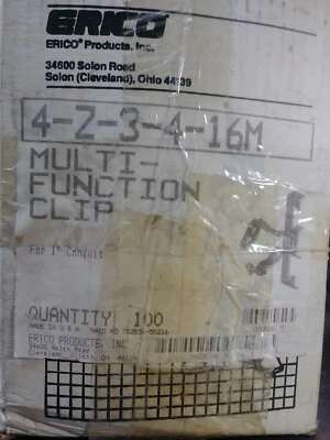 ERICO CADDY 4Z3416M ЗАЩЕЛКИВАЮЩИЙСЯ ЗАКРЫТЫЙ КАНАЛ К СТЕРЖНЮ/ЗАЖИМУ ПРОВОДА НОВАЯ КОРОБКА 111 - Изображение 1 из 4