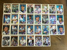 1988 MILWAUKEE BREWERS Topps COMPLETE Baseball Team SET 30 Cards YOUNT MOLITOR!