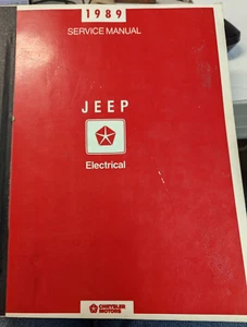 1989 Jeep Shop Service Repair Manual Electrical Book For All 1989 Models - Picture 1 of 2