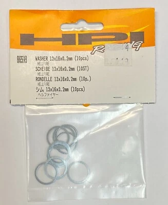 HPI Racing Washer 13x16x0.2mm Hellfire (10pcs) # HPI86598 - Image 1 of 2