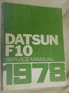 1978 Datsun F10 Service Manual   (1977, Paperback, Illustrated - Bild 1 von 9