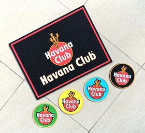 Hanana Club Gummi Barmatte Auslaufmatte Bar Läufer 4tlg Mix Bierdeckel Home Pubs - Bild 1 von 6