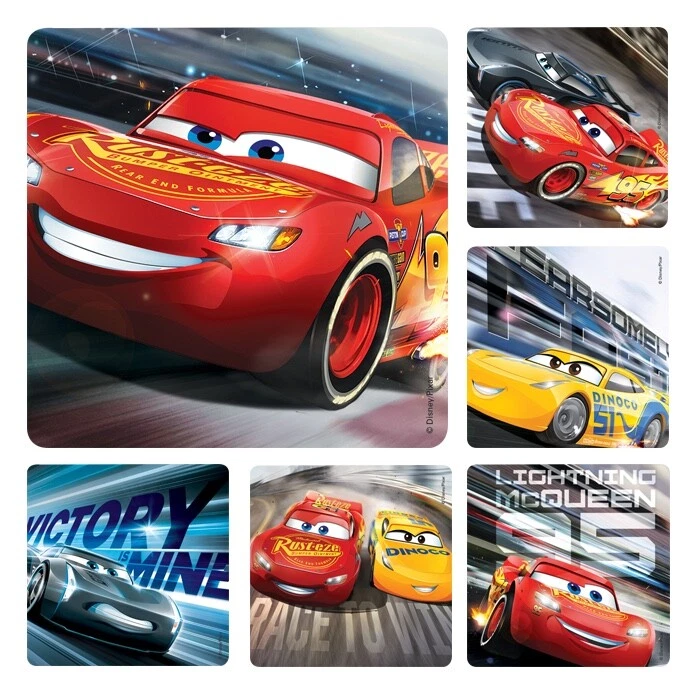 20 Disney Cars 3 Stickers Party Favors Teacher Supply Race Lightning McQueen - Image 1 of 1