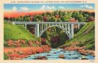 Ravine Bridge On Boone Trail Between Boone & N. Wilkesboro Nc Vintage Linen Pc