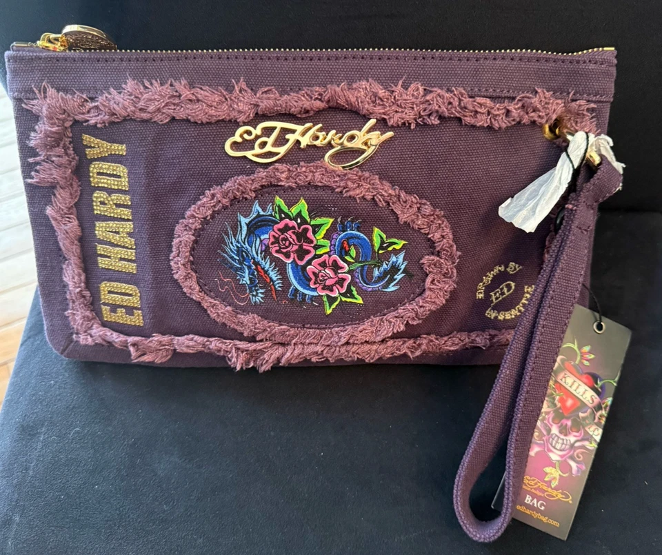 Bolso de mano vintage Ed Hardy Christian Audigier Foto 1 de 4