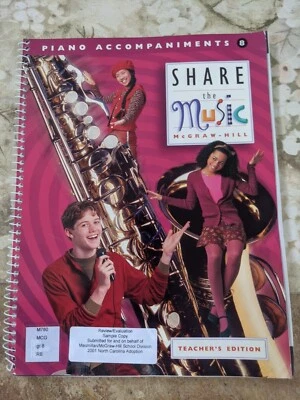 Grade 8 Share the Music Teacher's Edition Spiral Bound Piano Accompaniments - Image 1 of 4