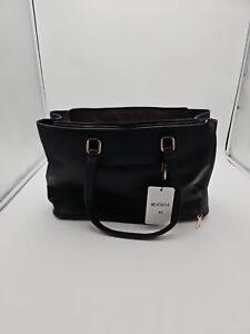 Lovevook Classic Structured Shoulder Tote - Black Gold Accent NWT