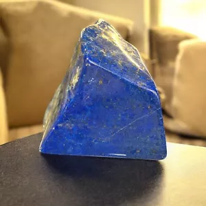 AAA Lapis Lazuli Free Form Crystal Polished Blue Geode Golden Veining 3 Lbs - Picture 1 of 16
