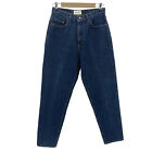 Eddie Bauer Jeans 10 Womens Cotton Denim Dark Blue High Rise Mom VTG 2003 -spot
