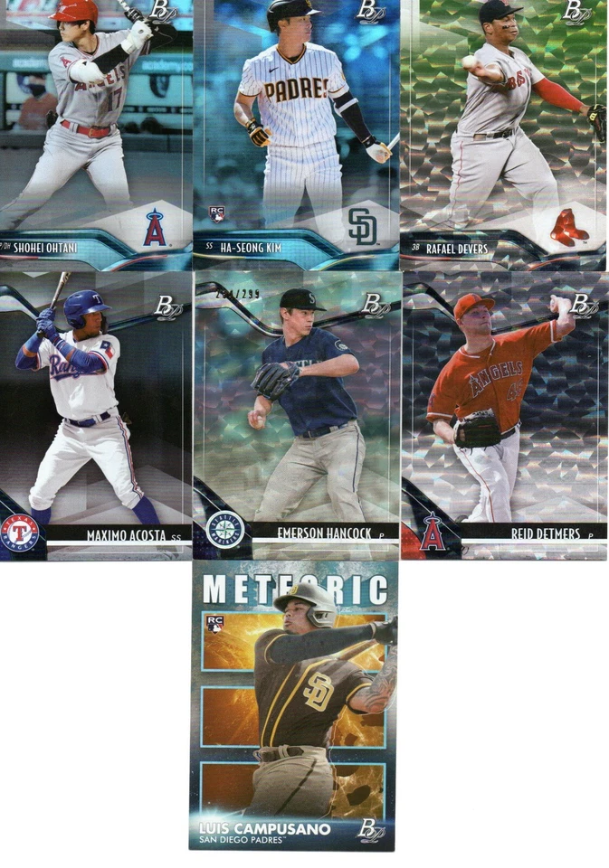2021 BOWMAN PLATINUM BASE/TOP PROSPECT SINGLES & RC'S/PARA/INSERTS***YOU PICK*** - Image 1 of 1