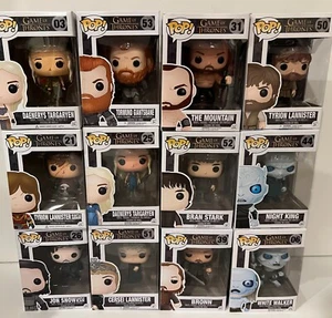 25 GAME OF THRONES FUNKO POPS  - JON SNOW/ GEORGE R MARTIN/ LANNISTER/ STARK+ - Picture 1 of 3