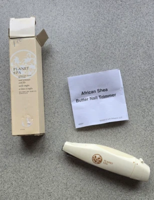 Recortadora de uñas y lima de manteca de karité africana Avon Planet Spa leer descripción Foto 1 de 4