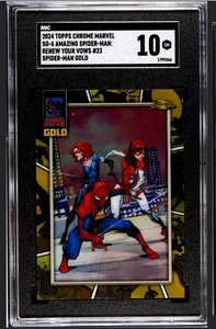 2024 TOPPS Chrome Marvel SG-6 Amazing Spider-Man Renew Your Vows #23 Gold SGC 10 - Picture 1 of 3